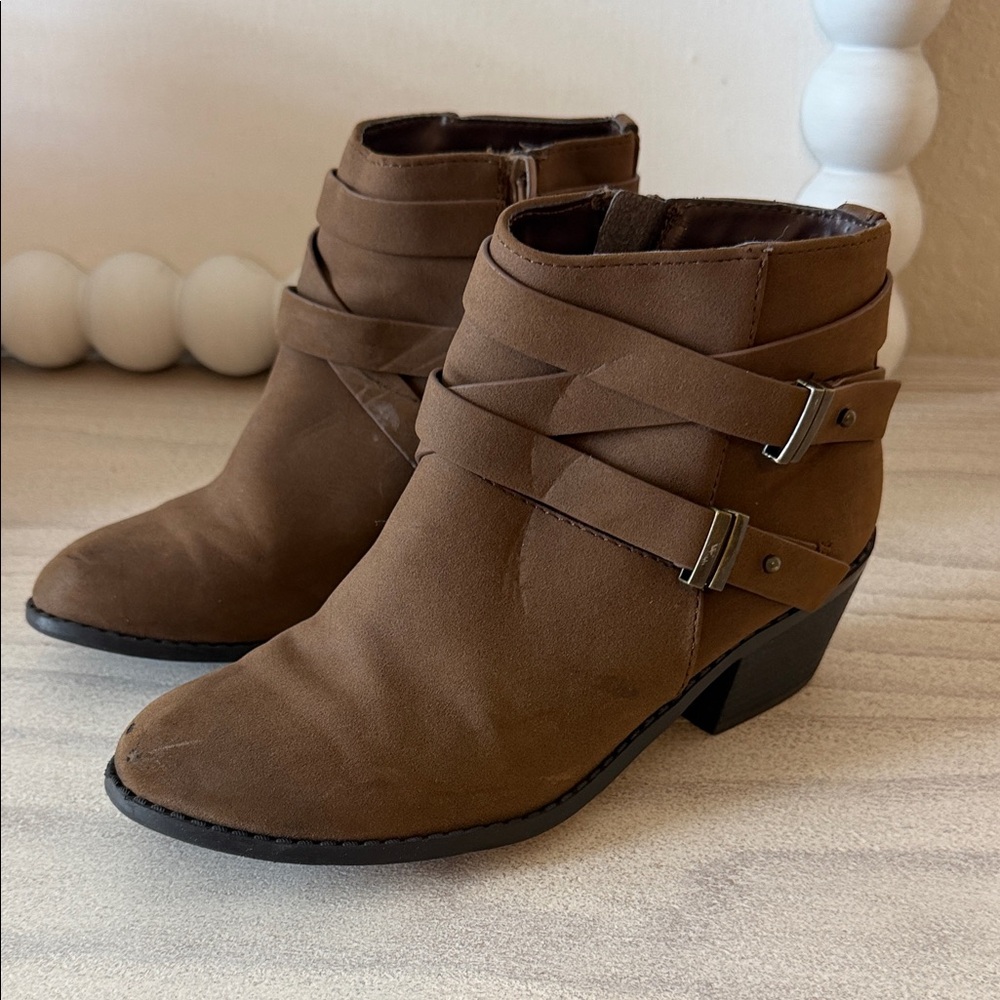 Girls Brown Booties